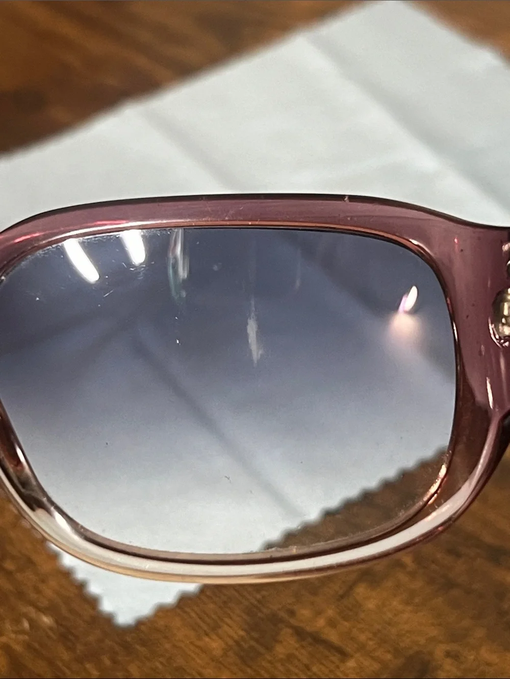 Ralph Lauren Purple Gradient Frame Sunglasses with Dark Gradient Lenses